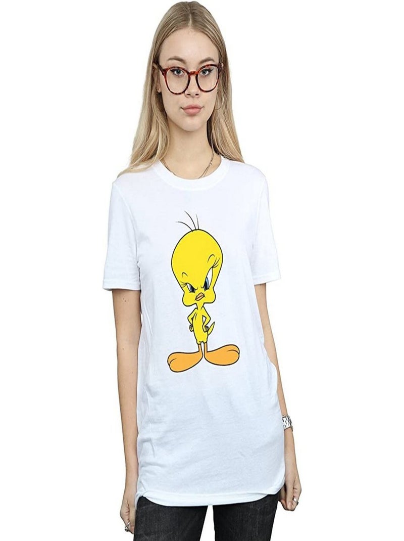 Looney Tunes - T-shirt ANGRY (Titi) Blanc - Kiabi
