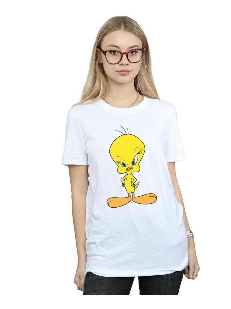 Looney Tunes - T-shirt ANGRY (Titi) Blanc - Kiabi