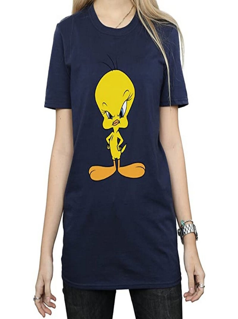 Looney Tunes - T-shirt ANGRY (Titi) Bleu marine - Kiabi