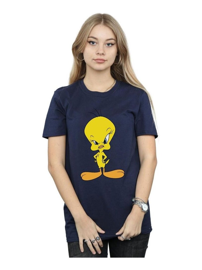 Looney Tunes - T-shirt ANGRY (Titi) Bleu marine - Kiabi