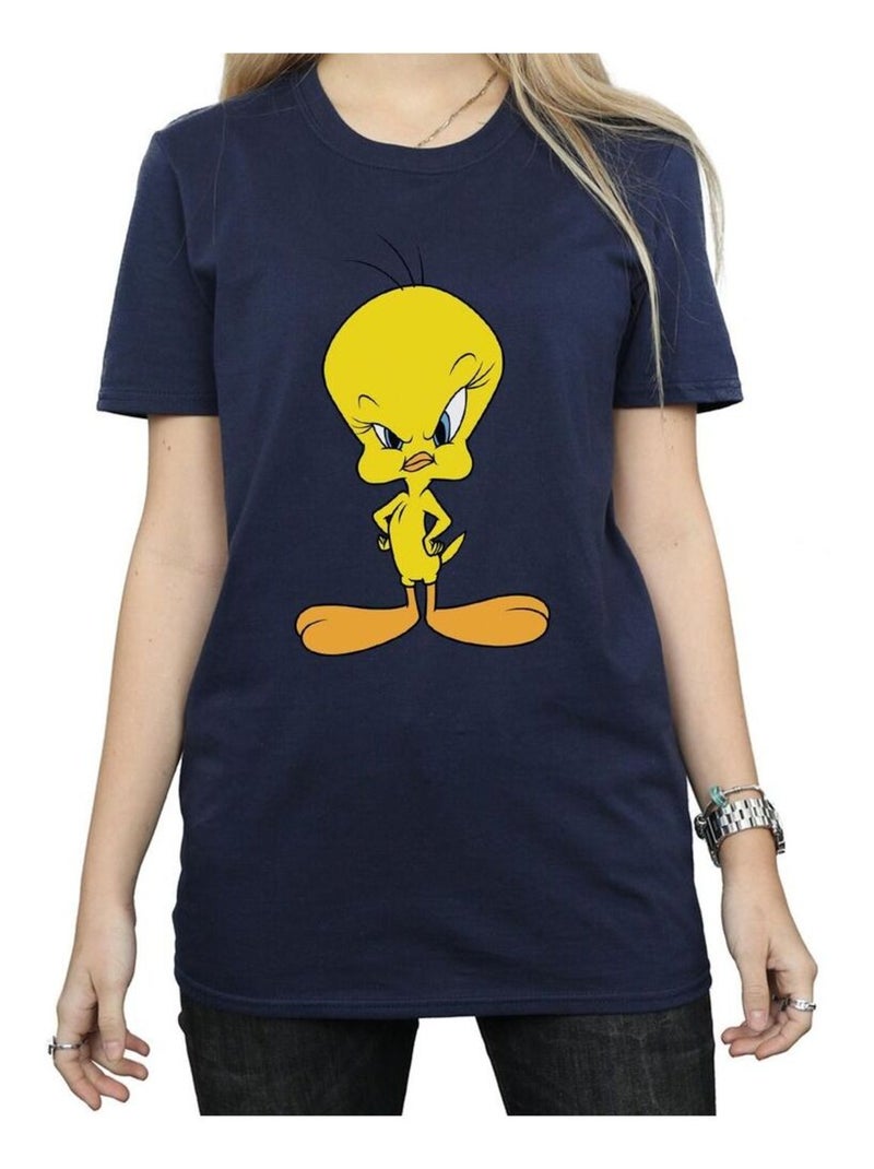 Looney Tunes - T-shirt ANGRY (Titi) Bleu marine - Kiabi