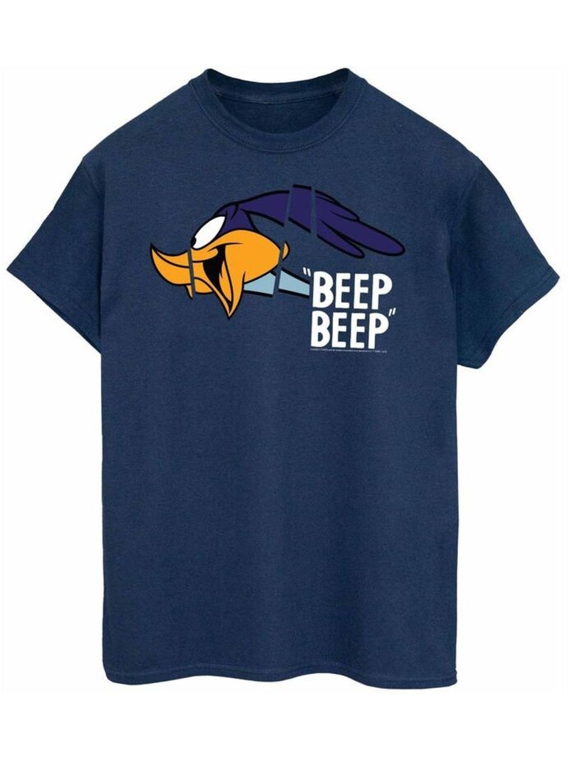 Looney Tunes - T-shirt BEEP BEEP (Bip Bip) Bleu marine - Kiabi