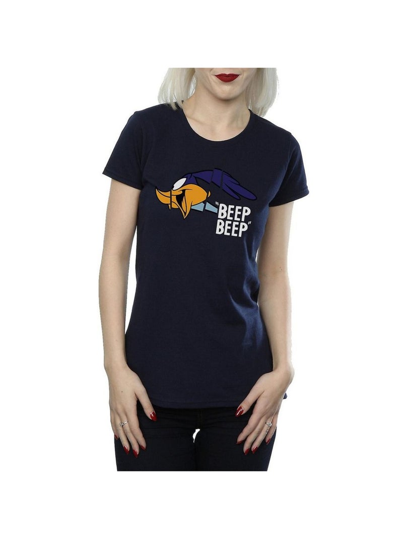 Looney Tunes - T-shirt BEEP BEEP (Bip Bip) Bleu marine - Kiabi