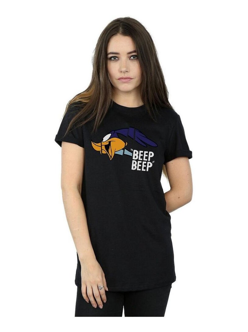 Looney Tunes - T-shirt BEEP BEEP (Bip Bip) Noir - Kiabi