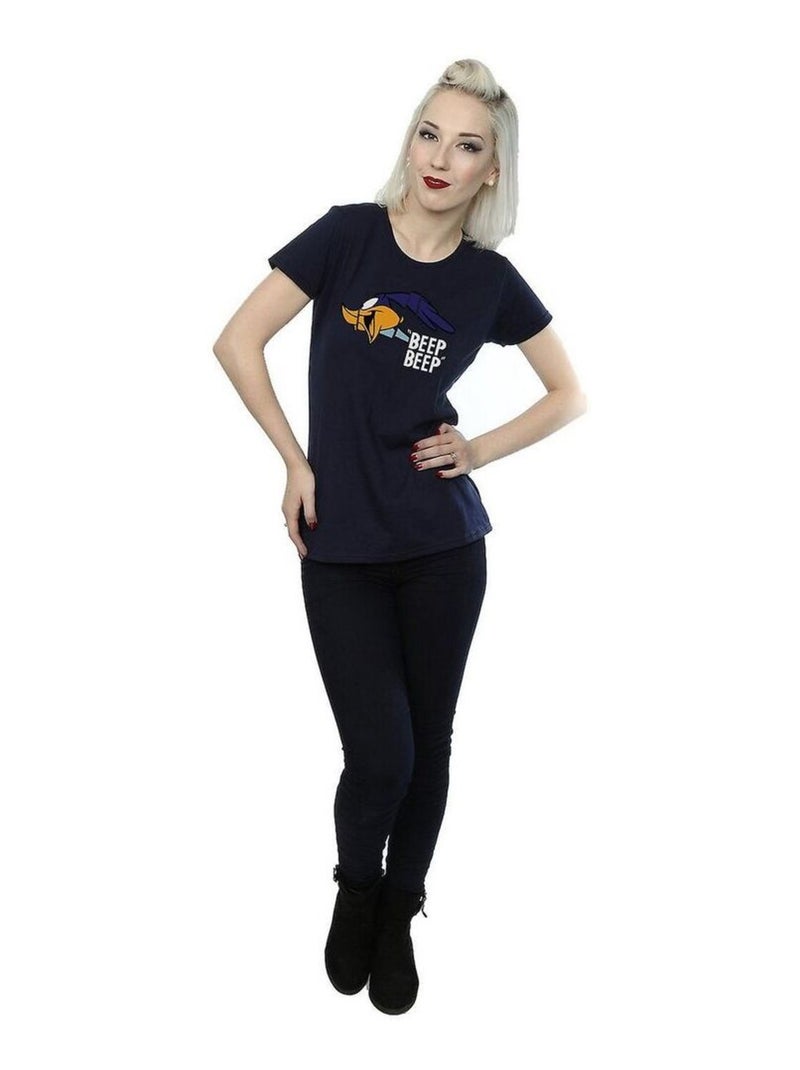 Looney Tunes - T-shirt BEEP BEEP Bleu marine - Kiabi