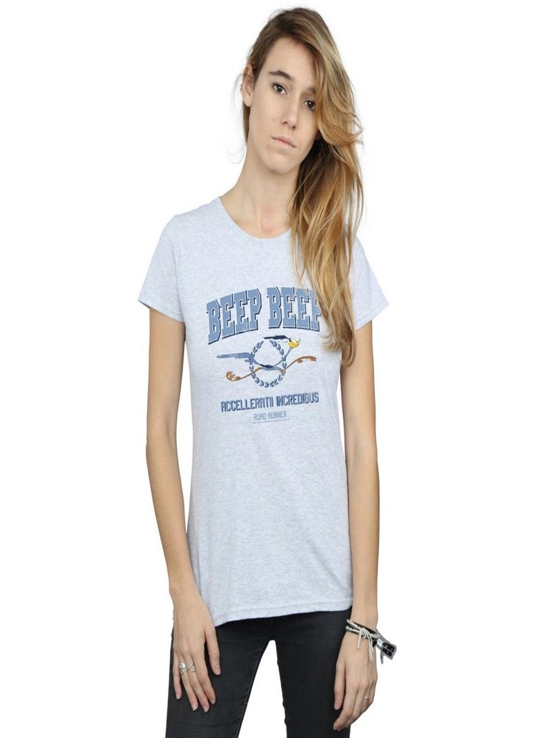 Looney Tunes - T-shirt BEEP BEEP Gris chiné - Kiabi