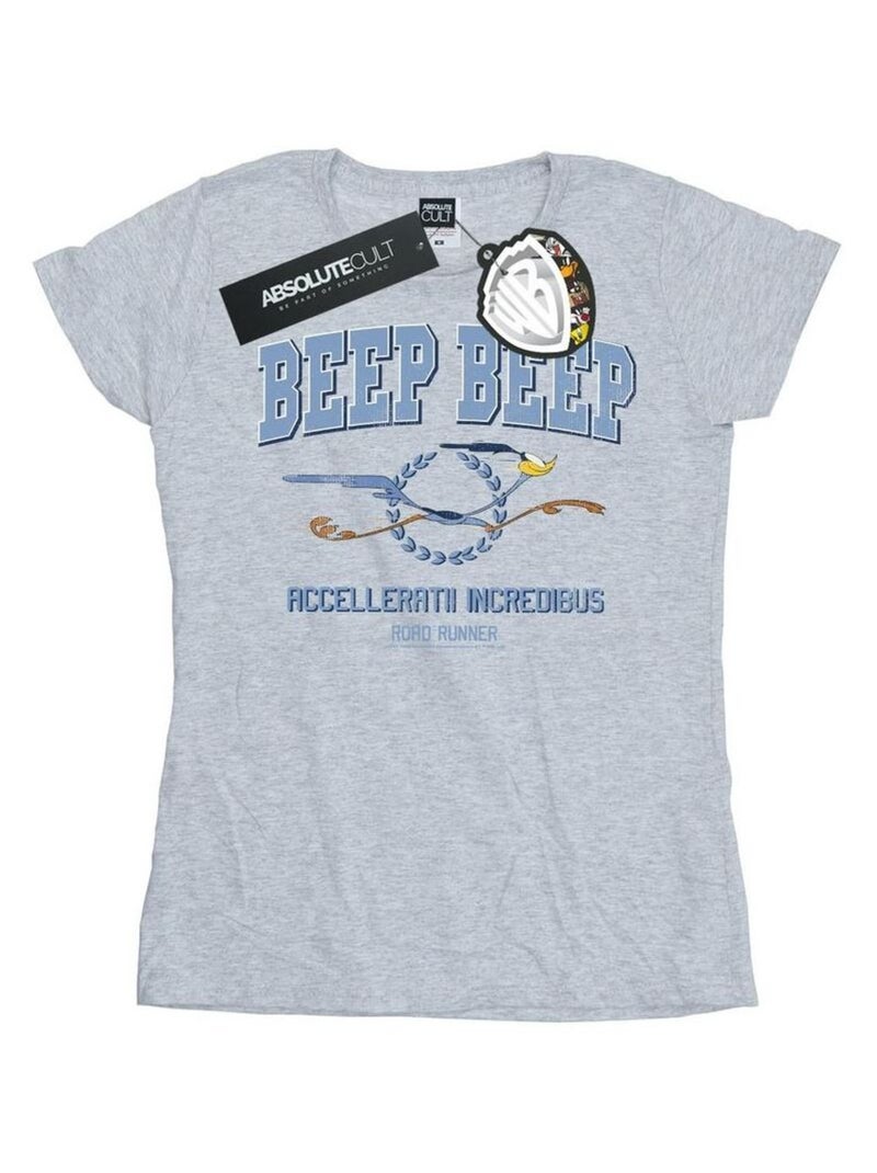 Looney Tunes - T-shirt BEEP BEEP Gris chiné - Kiabi