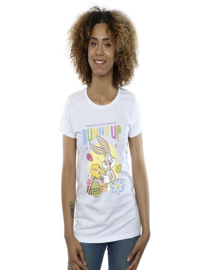 Looney Tunes - T-shirt BUNNY UP Blanc - Kiabi
