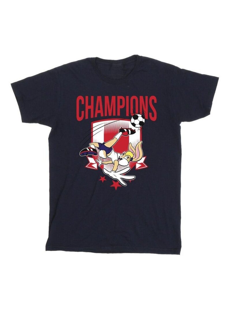 Looney Tunes - T-shirt CHAMPIONS Bleu marine - Kiabi