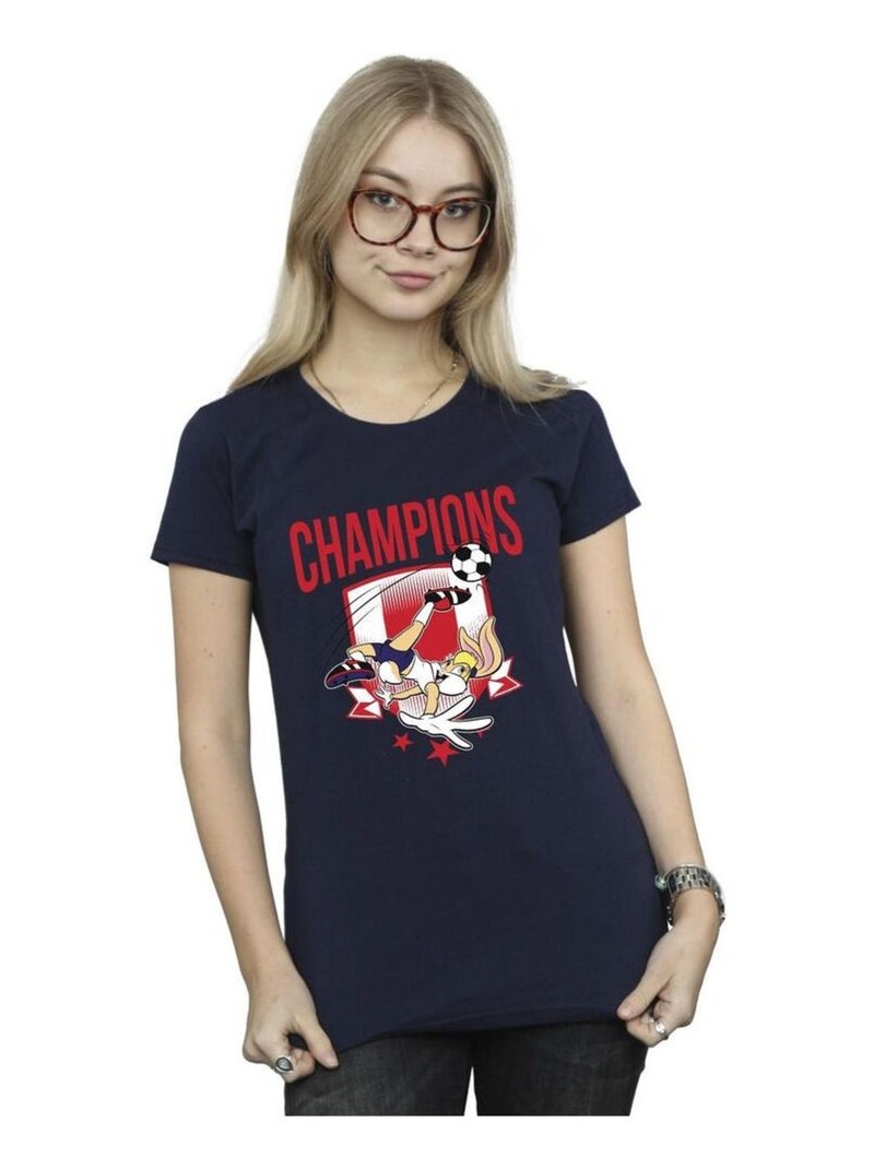 Looney Tunes - T-shirt CHAMPIONS Bleu marine - Kiabi