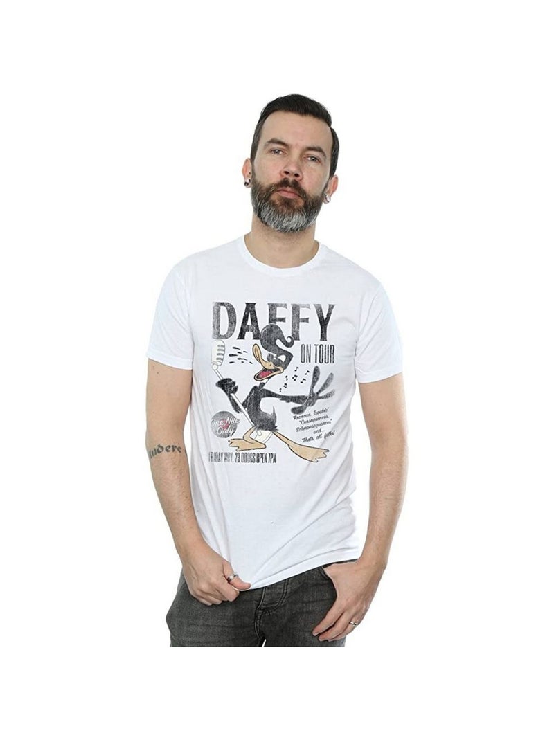 Looney Tunes - T-shirt CONCERT (Daffy Duck) Blanc - Kiabi