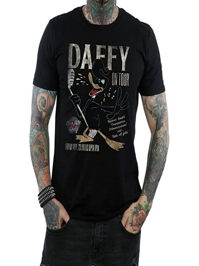 Looney Tunes - T-shirt CONCERT (Daffy Duck) Noir - Kiabi