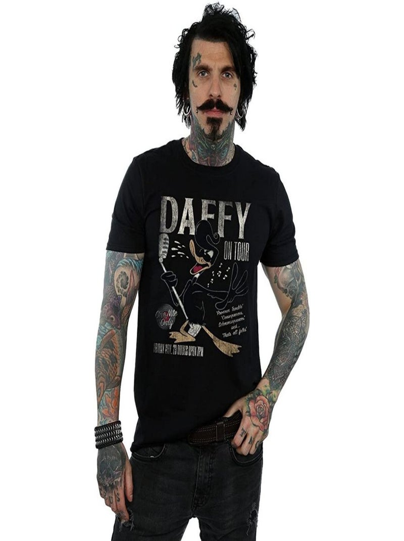 Looney Tunes - T-shirt CONCERT (Daffy Duck) Noir - Kiabi