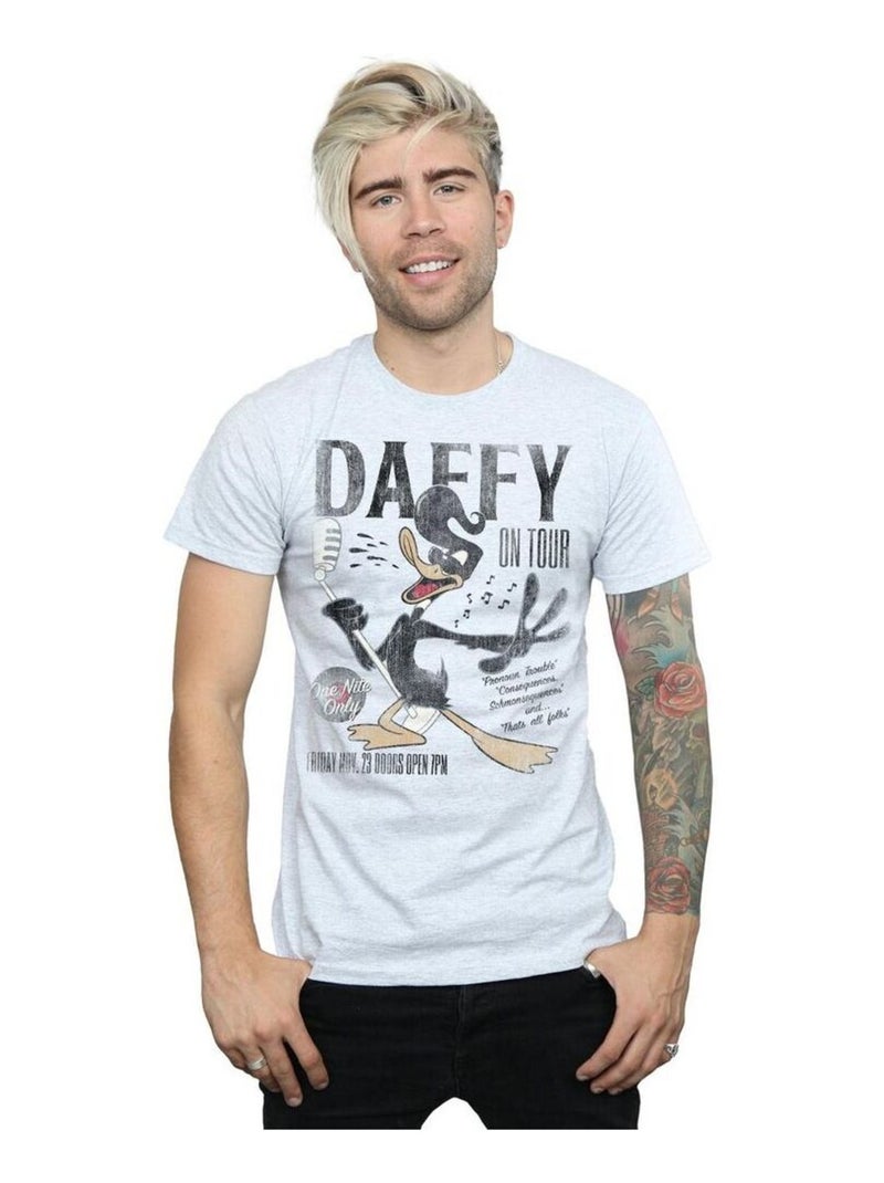 Looney Tunes - T-shirt CONCERT Gris chiné - Kiabi