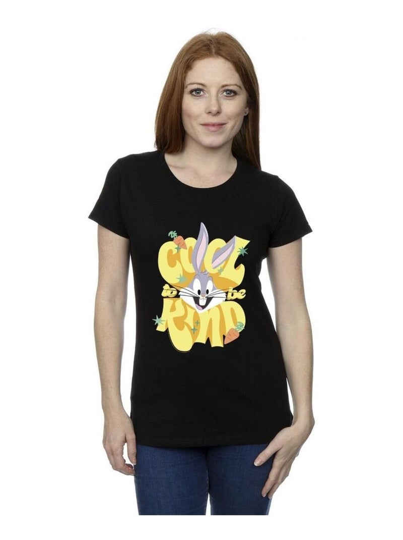 Looney Tunes - T-shirt COOL TO BE KIND Noir - Kiabi
