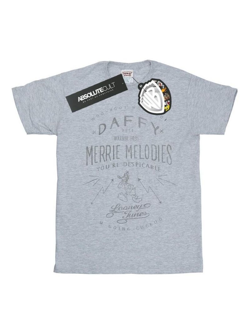 Looney Tunes - T-shirt DESPICABLE Gris chiné - Kiabi