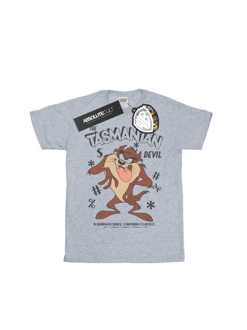 Looney Tunes - T-shirt (Diable de Tasmanie) Gris chiné - Kiabi