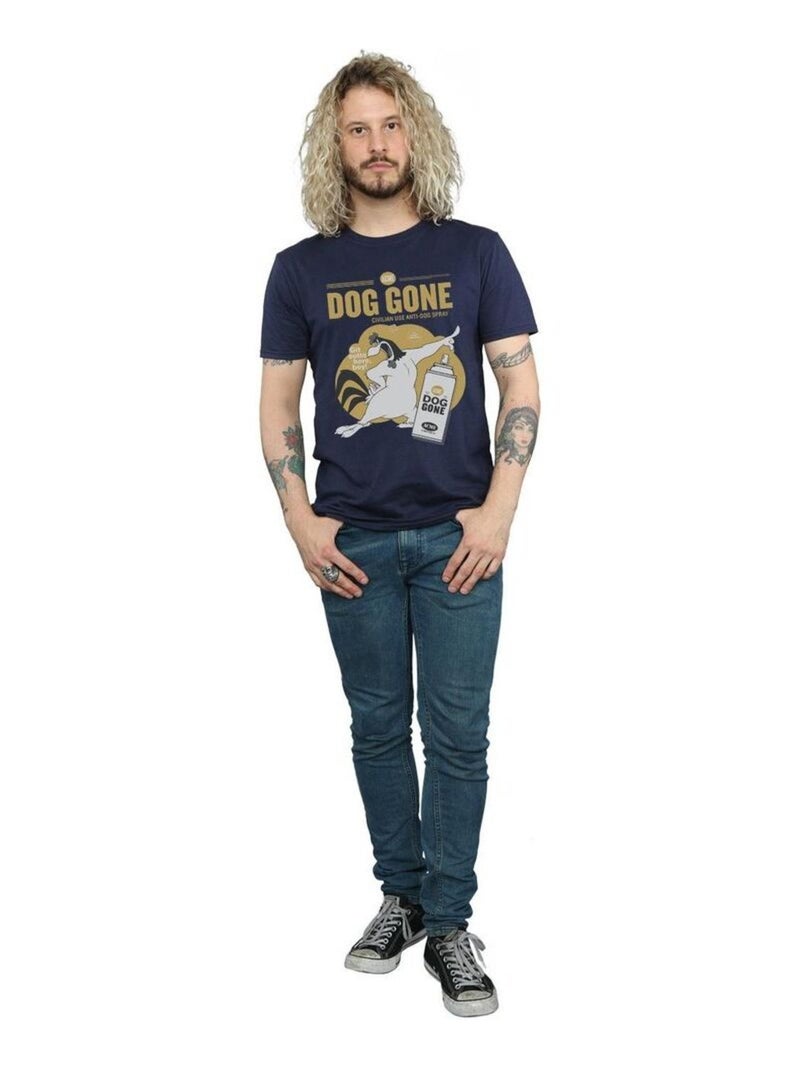 Looney Tunes - T-shirt DOG GONE Bleu marine - Kiabi