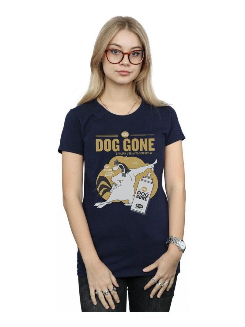 Looney Tunes - T-shirt DOG GONE Bleu marine - Kiabi