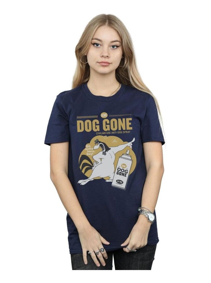 Looney Tunes - T-shirt DOG GONE (Charlie le coq) Bleu marine - Kiabi