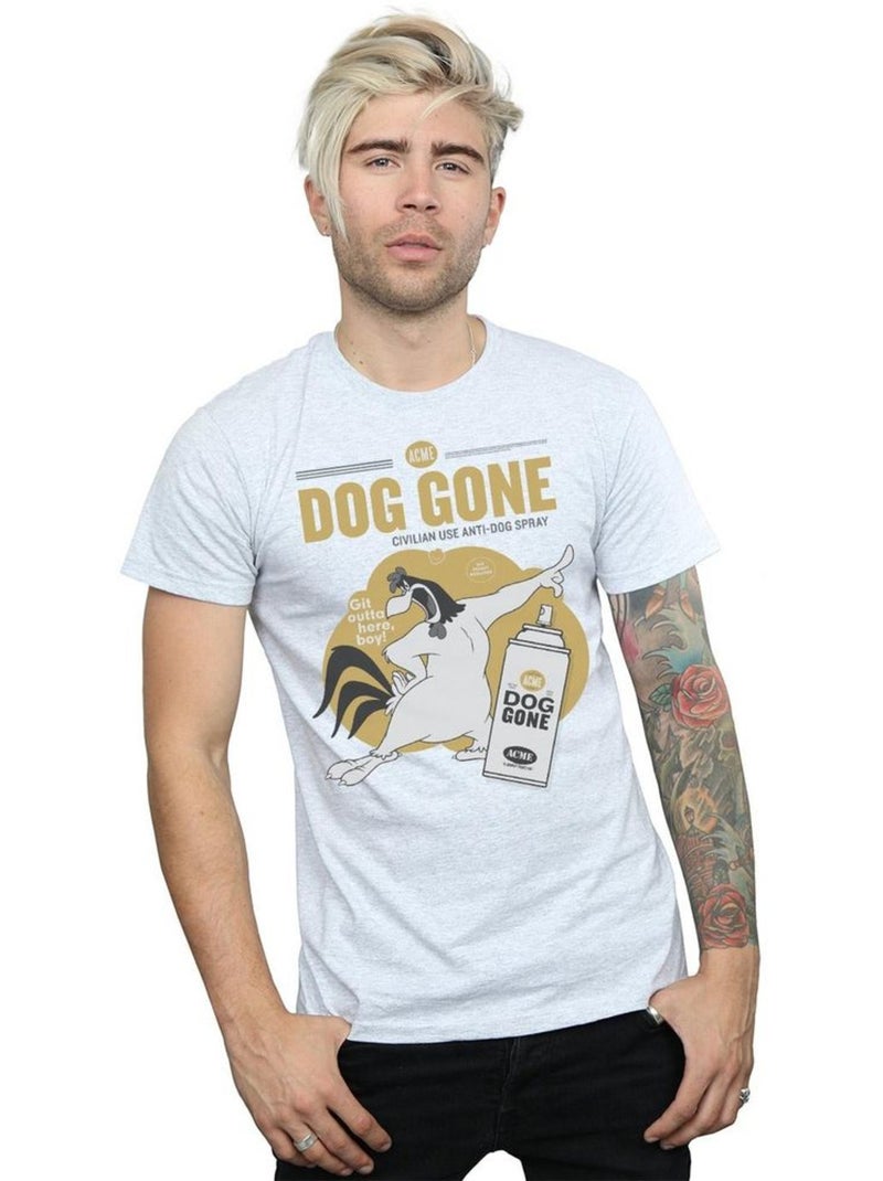 Looney Tunes - T-shirt DOG GONE Gris chin? - Kiabi