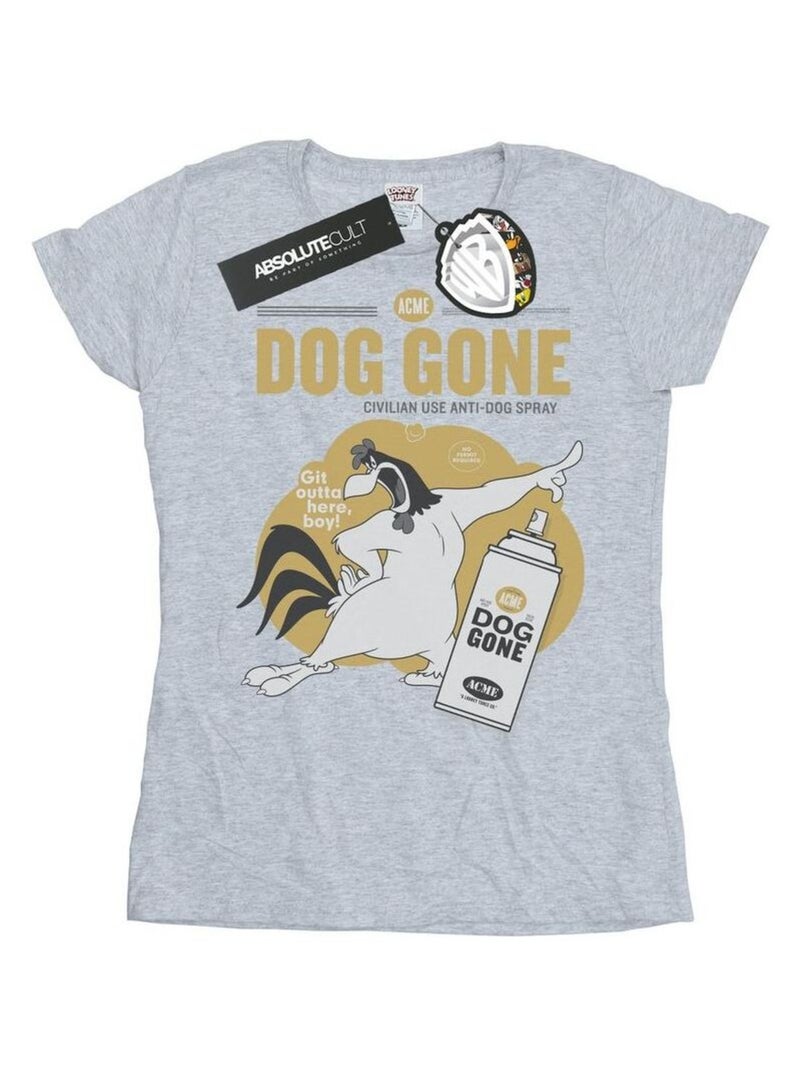 Looney Tunes - T-shirt DOG GONE Gris chiné - Kiabi
