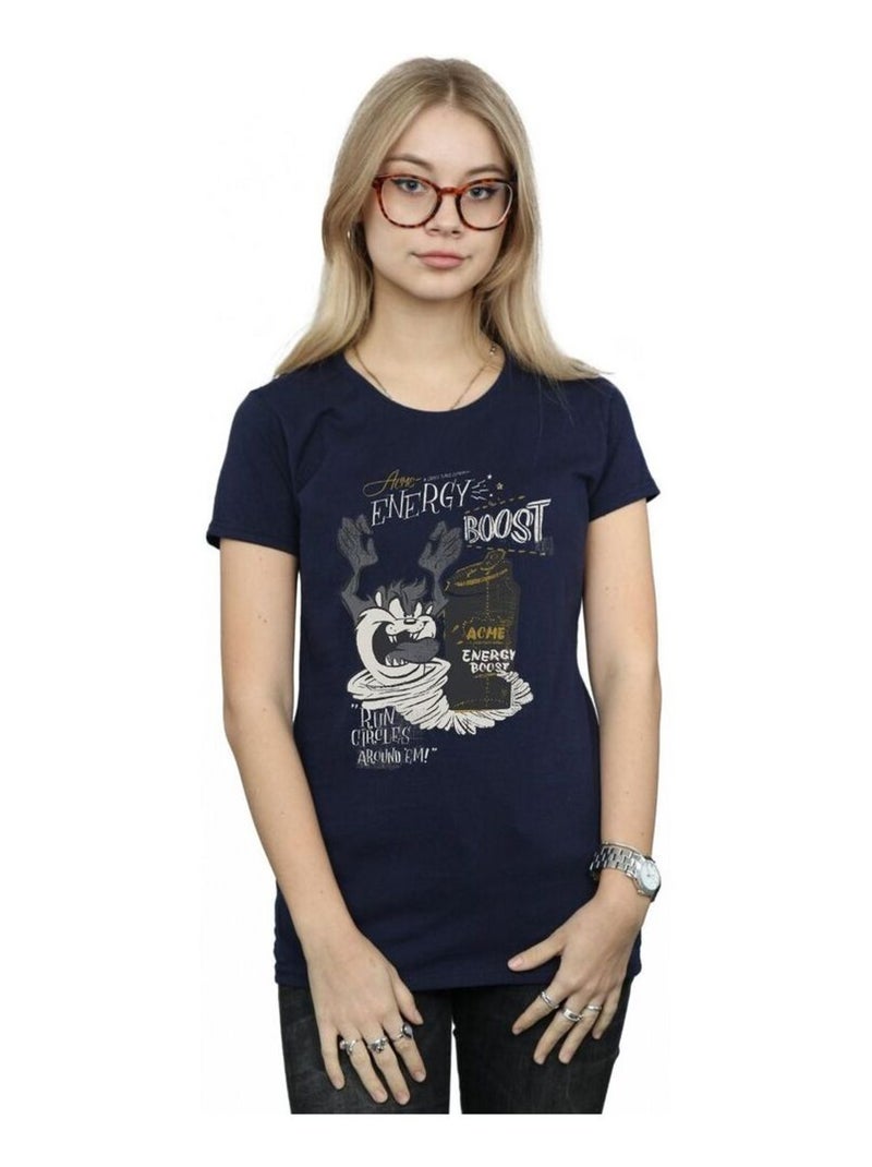 Looney Tunes - T-shirt ENERGY BOOST Bleu marine - Kiabi