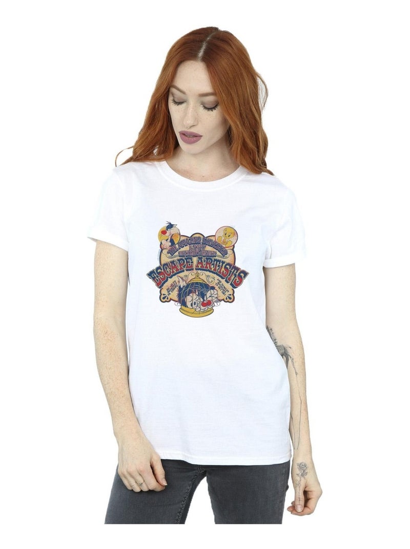 Looney Tunes - T-shirt ESCAPE ARTISTS Blanc - Kiabi
