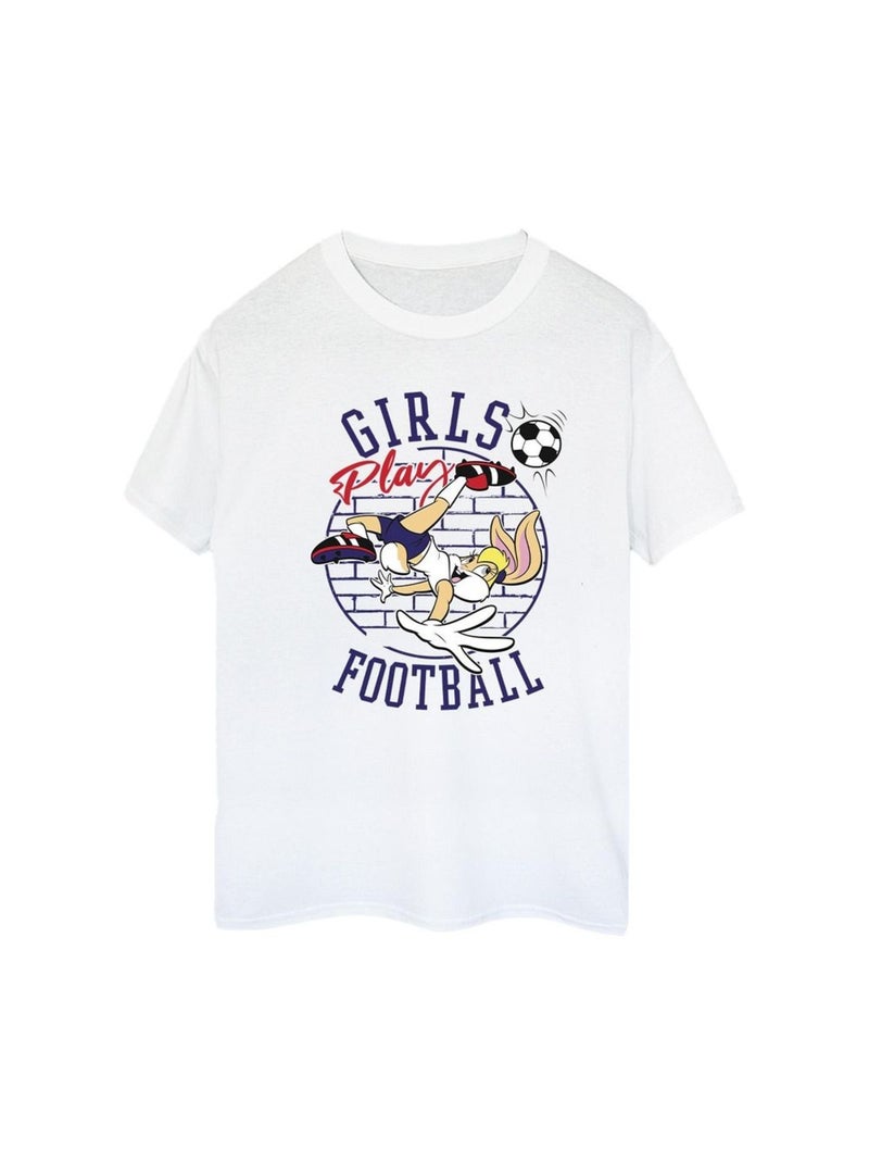 Looney Tunes - T-shirt GIRLS PLAY FOOTBALL Blanc - Kiabi