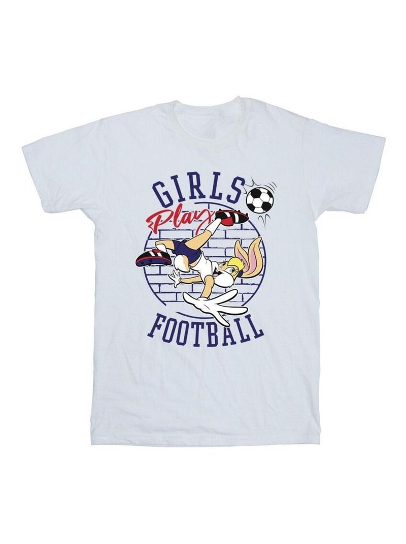 Looney Tunes - T-shirt GIRLS PLAY FOOTBALL Blanc - Kiabi