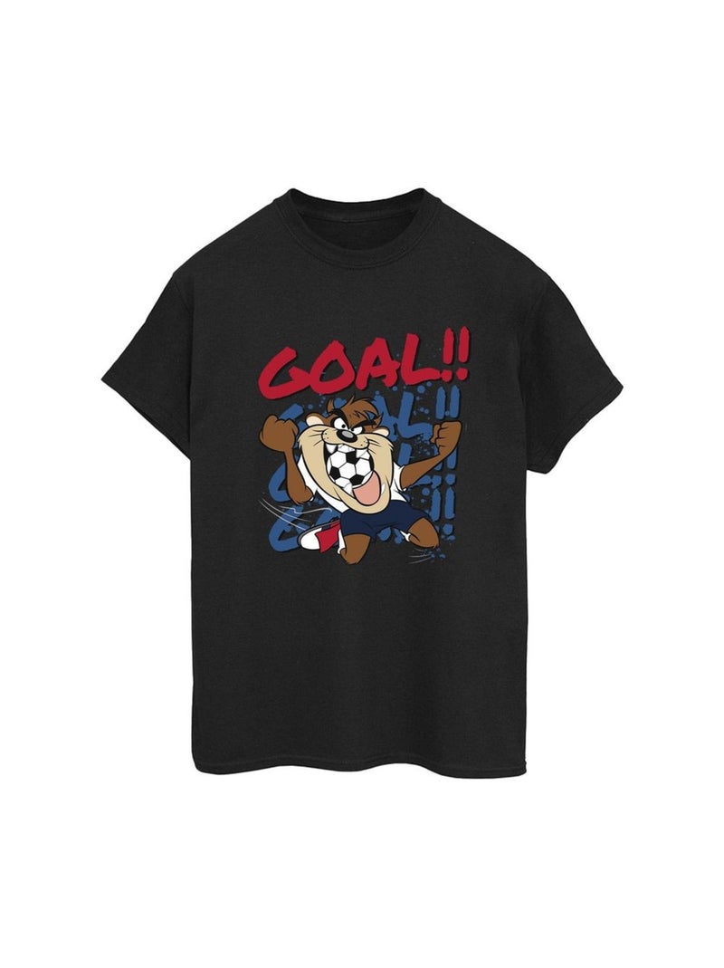 Looney Tunes - T-shirt GOAL GOAL GOAL Noir - Kiabi