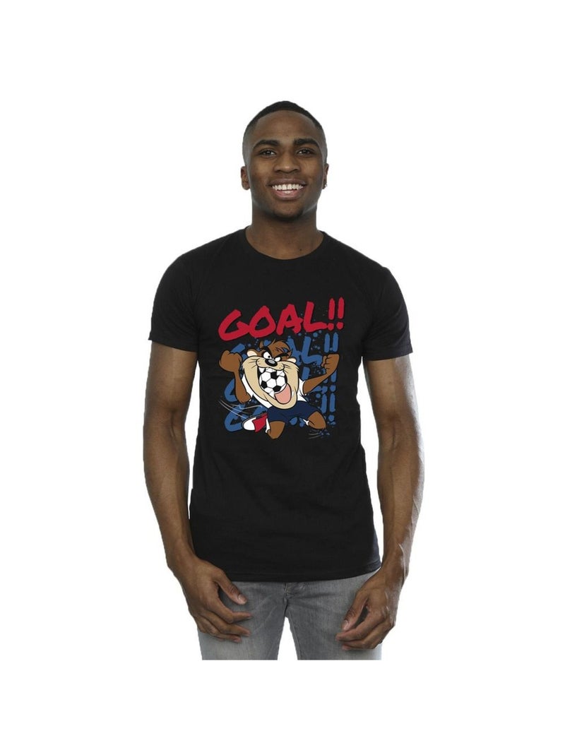 Looney Tunes - T-shirt GOAL GOAL GOAL Noir - Kiabi