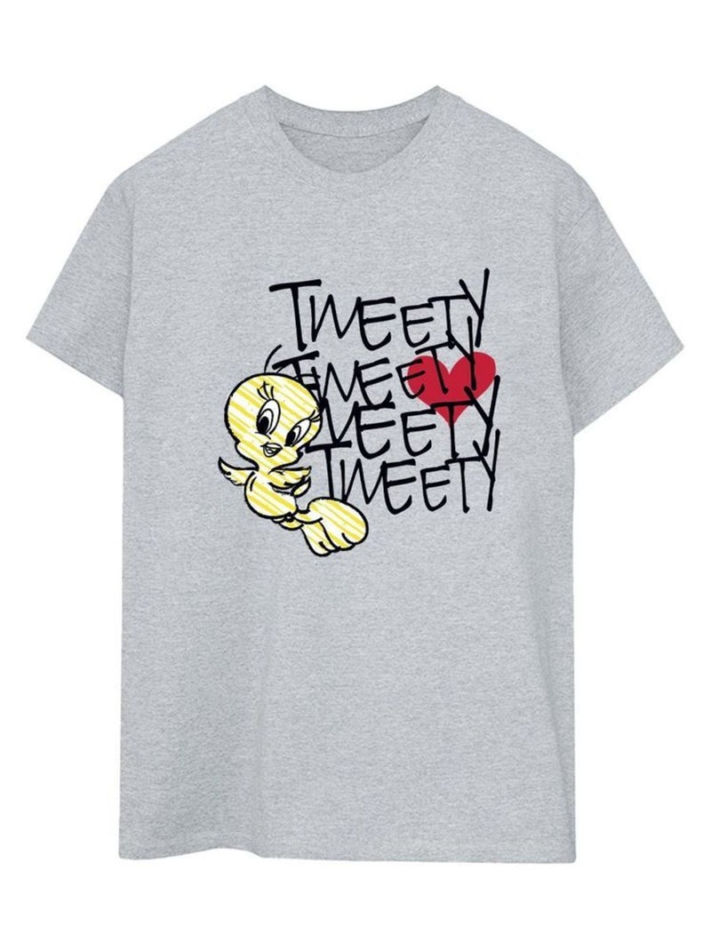 Looney Tunes - T-shirt Gris chiné - Kiabi