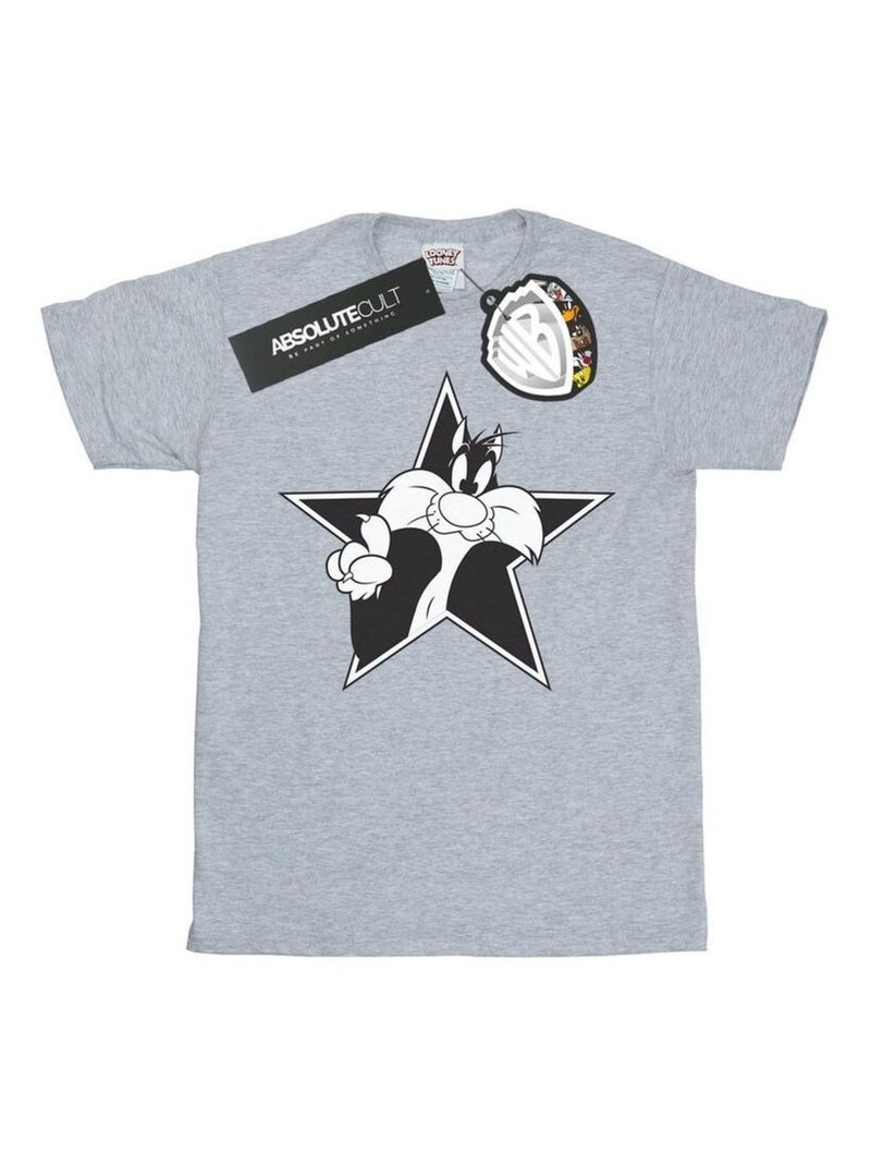 Looney Tunes - T-shirt Gris chiné - Kiabi