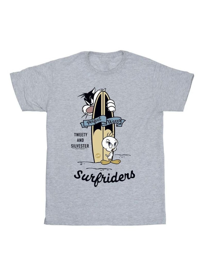 Looney Tunes - T-shirt Gris chiné - Kiabi