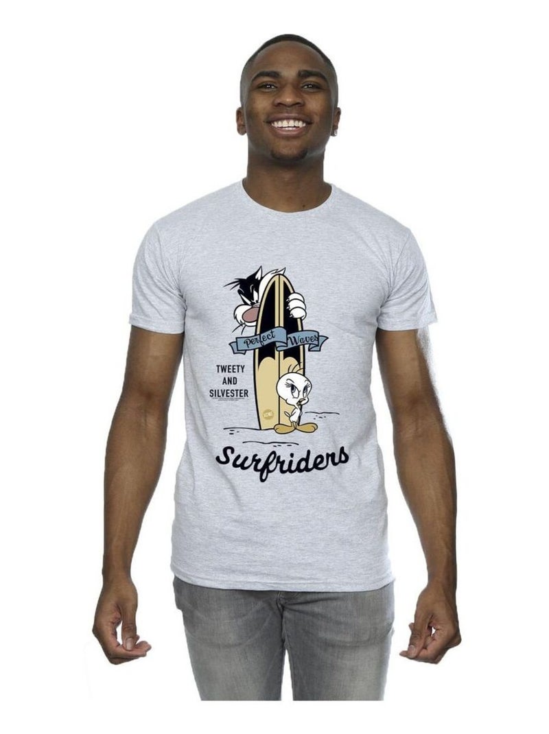 Looney Tunes - T-shirt Gris chiné - Kiabi