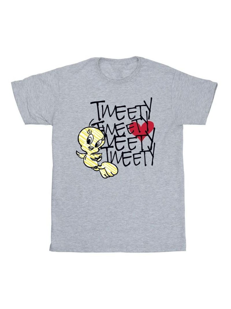 Looney Tunes - T-shirt Gris chiné - Kiabi