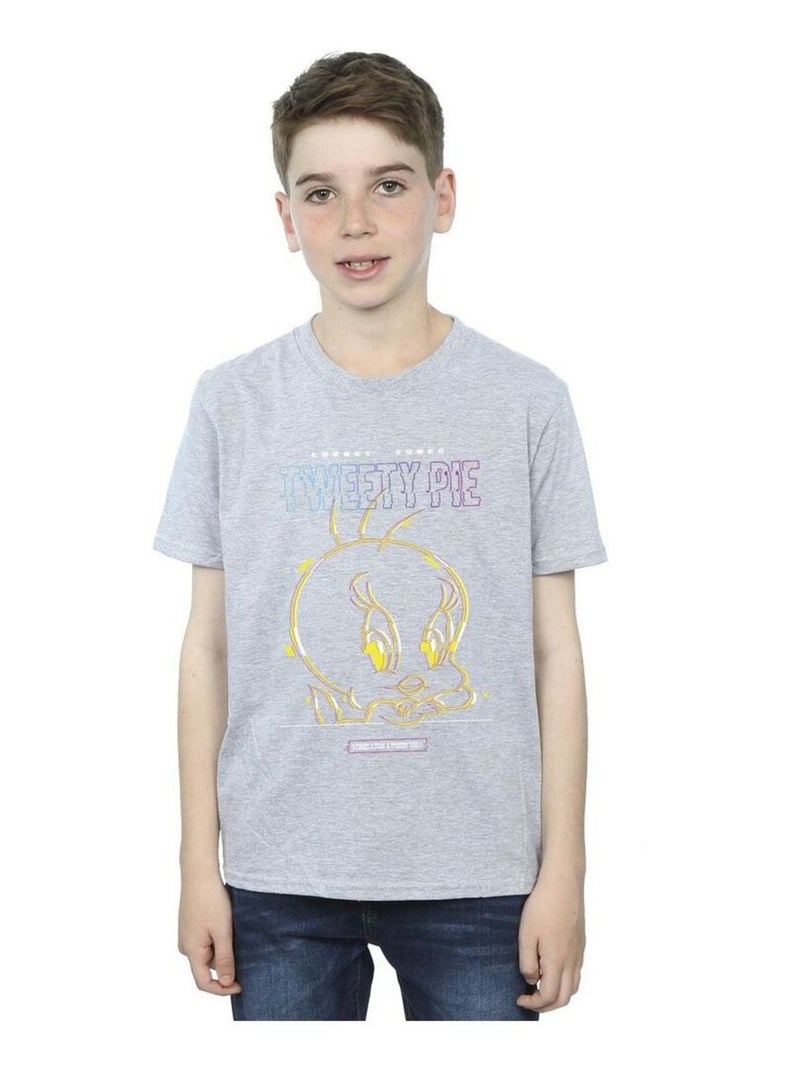 Looney Tunes - T-shirt Gris chiné - Kiabi