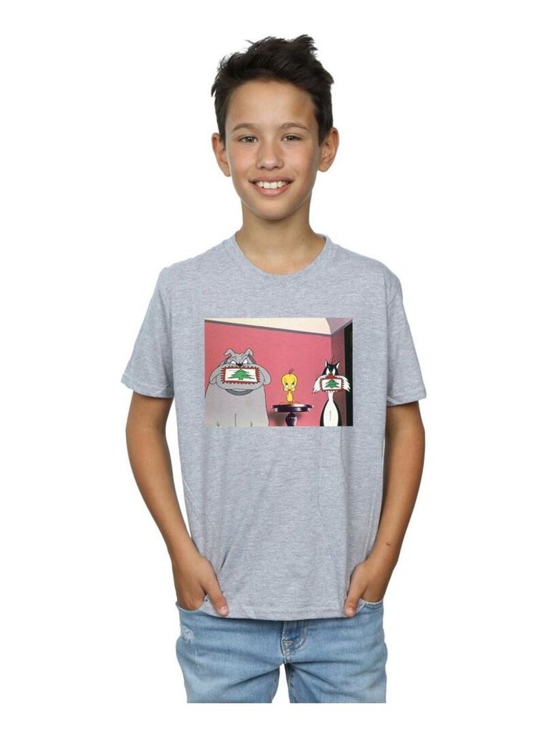 Looney Tunes - T-shirt Gris chiné - Kiabi
