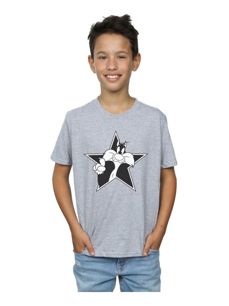 Looney Tunes - T-shirt Gris chiné - Kiabi