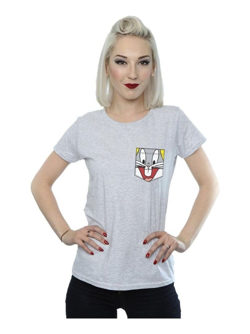 Looney Tunes - T-shirt Gris chiné - Kiabi