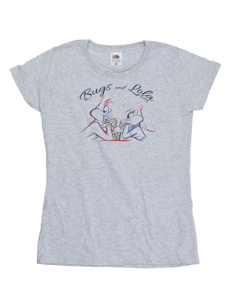 Looney Tunes - T-shirt Gris chiné - Kiabi
