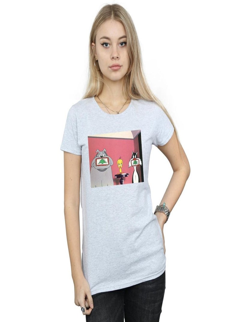 Looney Tunes - T-shirt Gris chiné - Kiabi