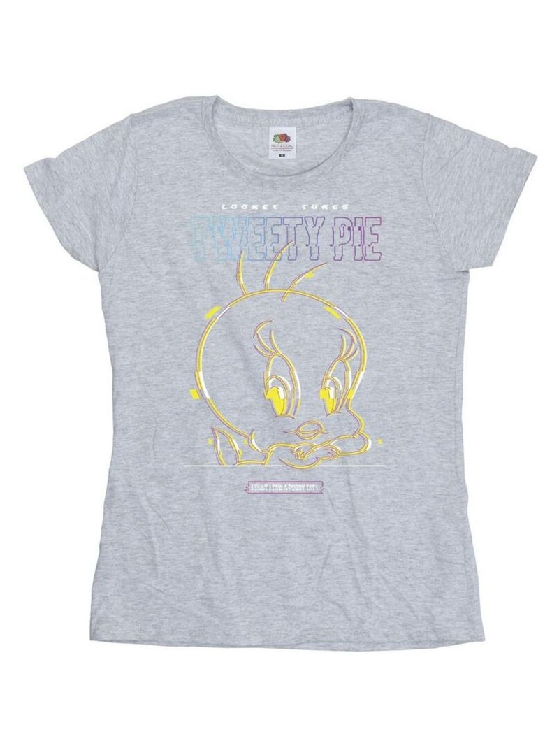 Looney Tunes - T-shirt Gris chiné - Kiabi