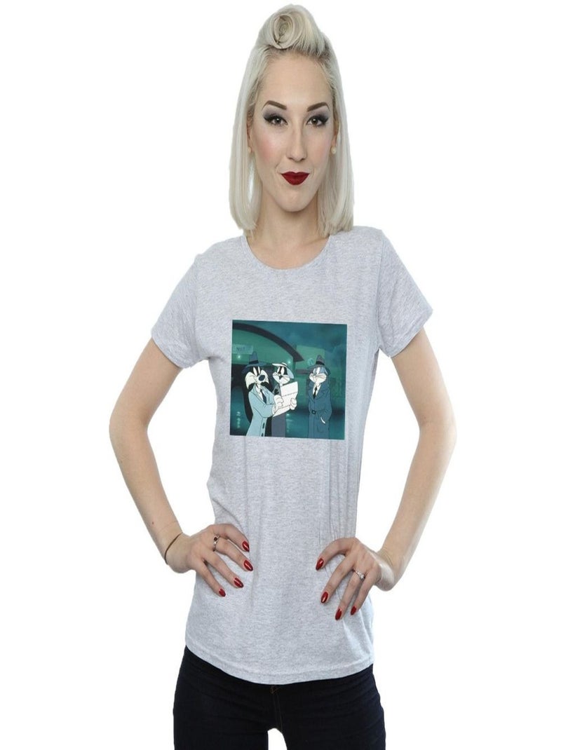 Looney Tunes - T-shirt Gris chiné - Kiabi