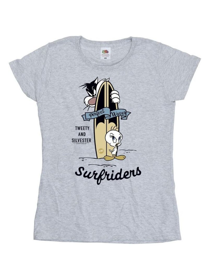 Looney Tunes - T-shirt Gris chiné - Kiabi