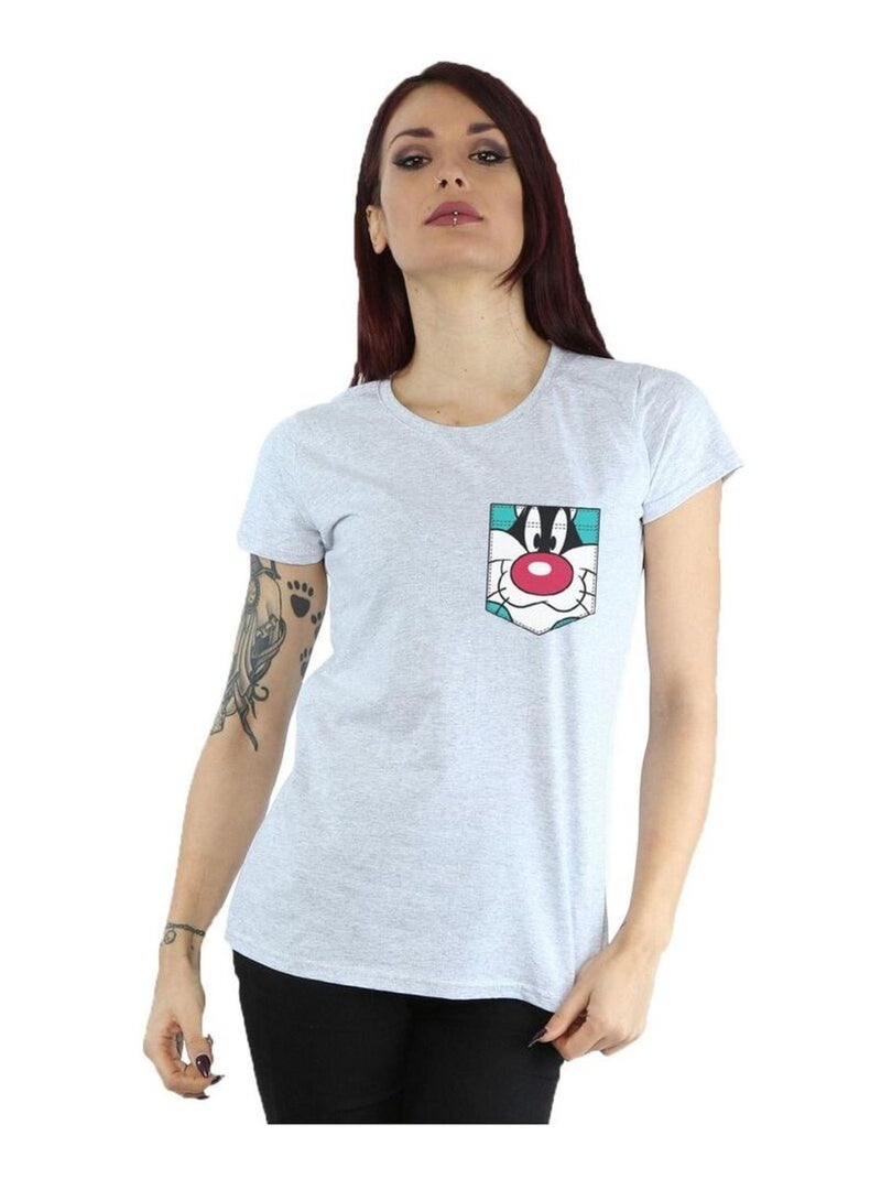 Looney Tunes - T-shirt Gris chiné - Kiabi