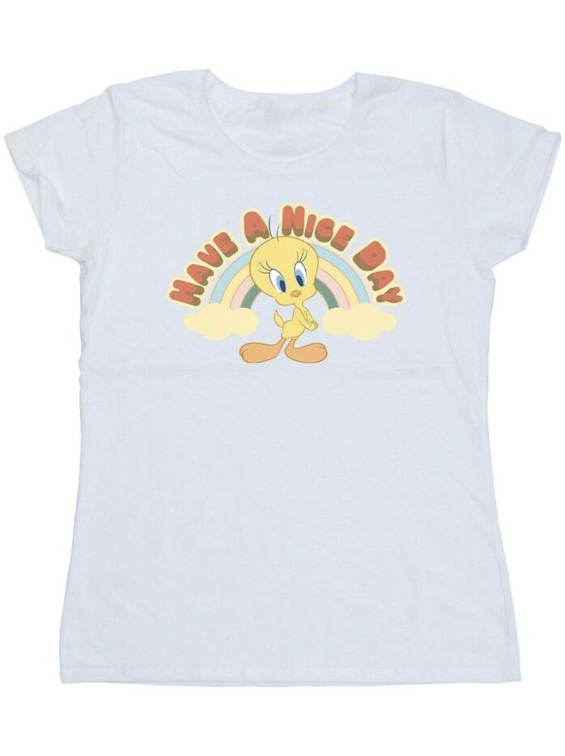 Looney Tunes - T-shirt HAVE A NICE DAY Blanc - Kiabi