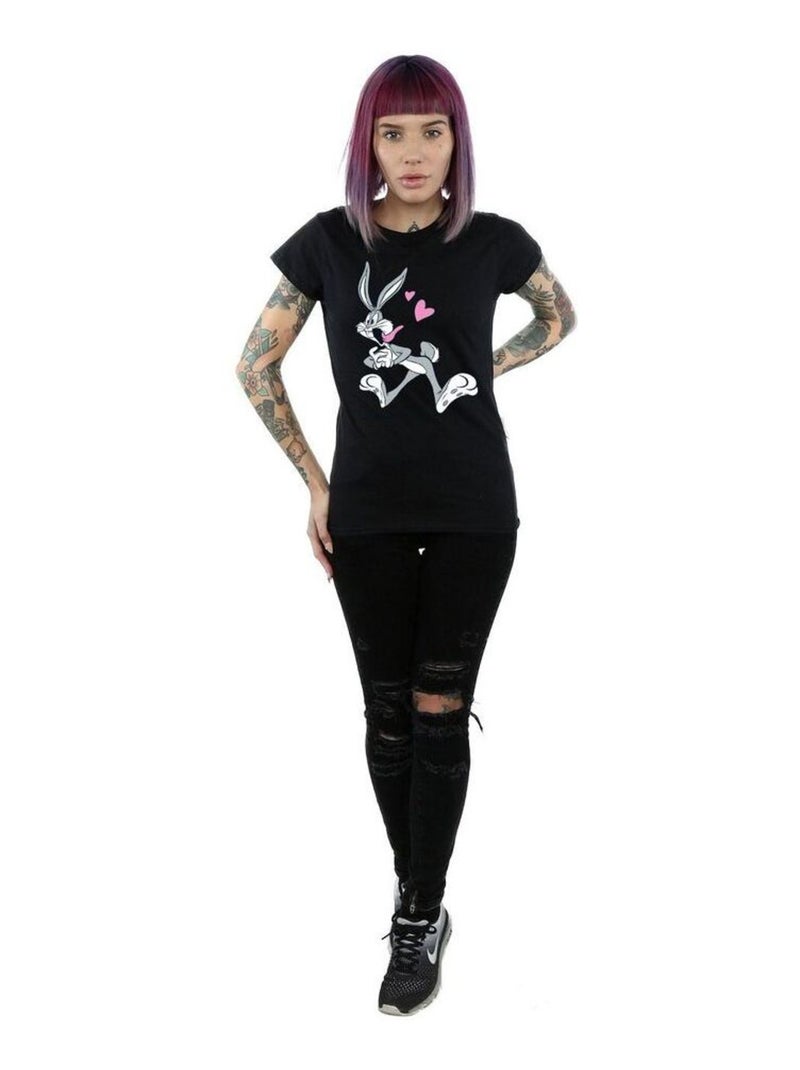 Looney Tunes - T-shirt IN LOVE Noir - Kiabi