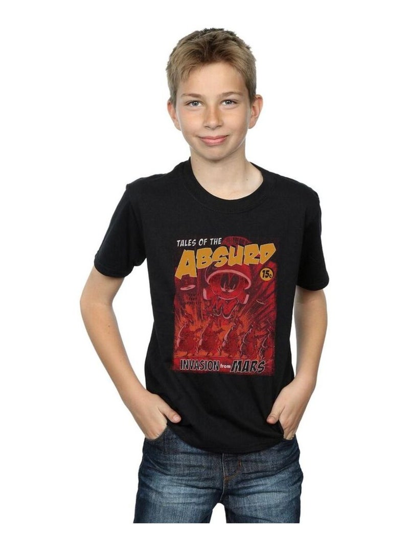 Looney Tunes - T-shirt INVASION FROM MARS Noir - Kiabi